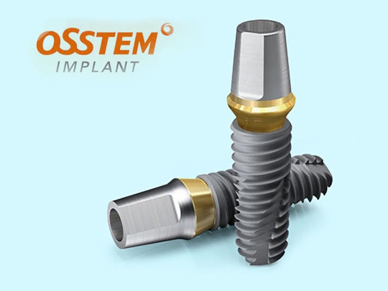 Thân trụ Implant Osstem Hàn Quốc có thiết kế khá đặc trưng với nhiều khoảng rãnh nhỏ, kích thước đồng đều